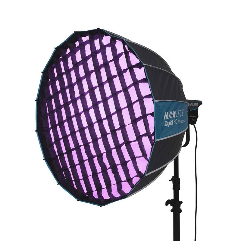 Softbox NANLITE Rapid 90 Parabólico 90 cm com Grade Bowens